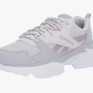 Reebok Women's Royal Bridge 3  Gray and Pink Sneakers